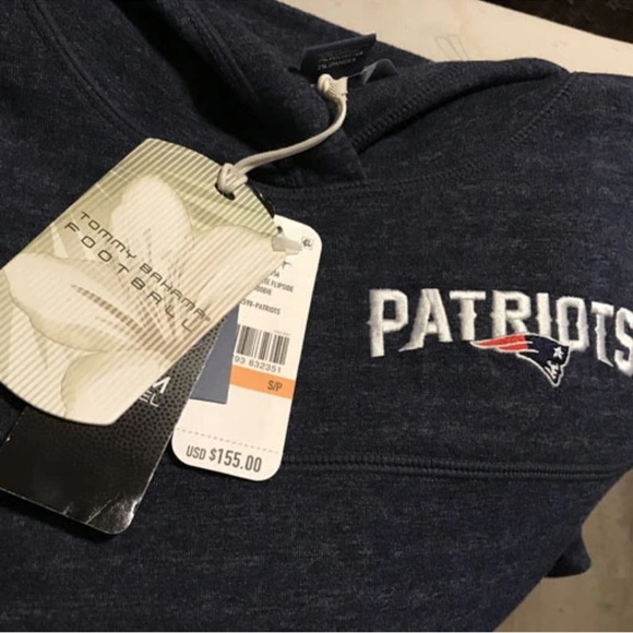 Tommy Bahama 😻Navy Patriots Hoodie reversible - Picture 6 of 9